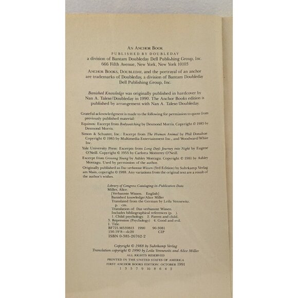 Banished Knowledge : Facing Childhood Injuries by Alice Miller (1991, Trade Pap… - Picture 3 of 3